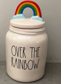 Rae Dunn over the rainbow canister 