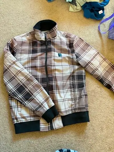 Plaid Bomber Jacket - Size L - Vintage Style - $35, View more