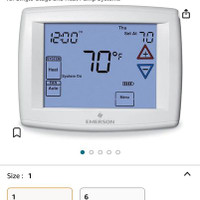 Emerson 1F97-1277 Touchscreen 7-Day Programmable Thermostat for
