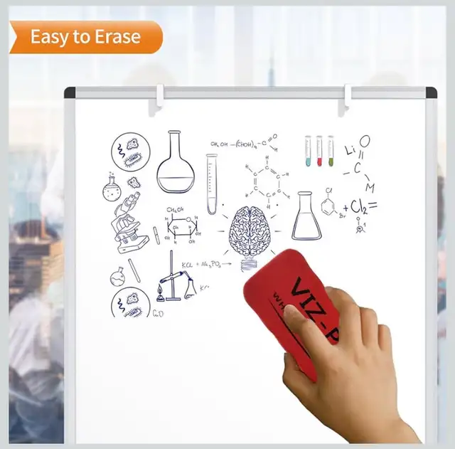 VIZ-PRO Tripod Easel Whiteboard, Height Adjustable Flipchart 62863280174849124