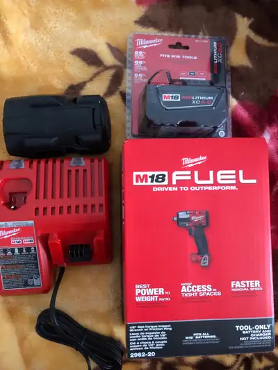 Milwaukee M18 1/2” Mid-Torque Impact wrench Combo kit⛑⛑, View more
