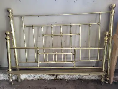 Queen Brass Bed Frame, View more