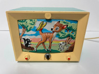 Walt Disney Productions/Hankscraft Bambi“TV” Nite Lite/Music Box