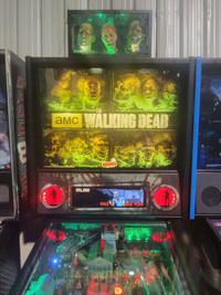 WALKING DEAD PREMIUM PLUS  pinball With Topper.