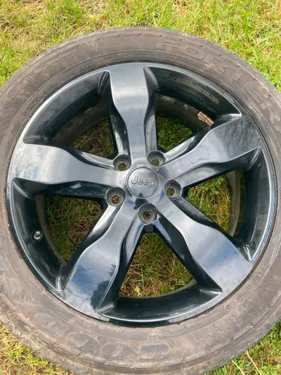 20" Jeep rims with TPMS. Bolt pattern 5x127. Off 2012 Jeep Grand Cherokee. Some minor scuff marks on...
