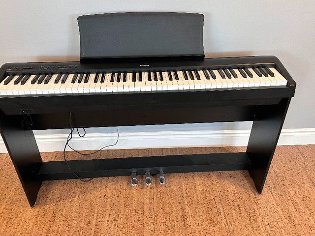 Kawai ES100 - with matching stand and 3 pedal unit in Pianos & Keyboards in Kingston - Image 3
