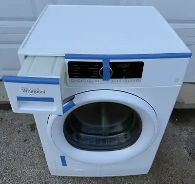24” WHIRLPOOL ELECTRIC DRYER VENTLESS FRONT LOAD STACKABLE , View more