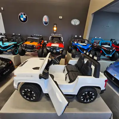 Choose Your 24V Luxury Ride-On: 24V Mercedes Benz G63: $49.99/Day – A powerful and stylish 2-Seater...