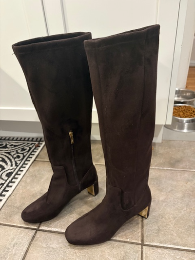 Nine West Brown Micro-Suede Boots. Size 8.5. Worn 2X., View more