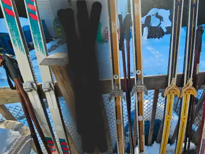 skis de fond adulte et bâtons, View more