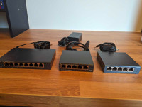 tp-link gigabit network switches (5 port, 8 port, POE)