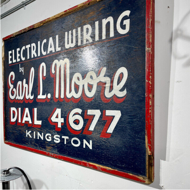 Vintage Hand Painted Trade Sign in Arts & Collectibles in Napanee - Image 3