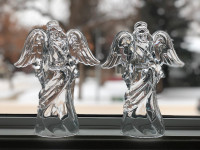 Pair of Angel Candle Holders 8” - Princess House Figurines