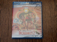 INCREDIBLES 2 DISNEY PIXAR BLU-RAY NEW FACTORY-SEALED