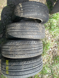 4 tires on 5 hole steel  rims 215 70 16