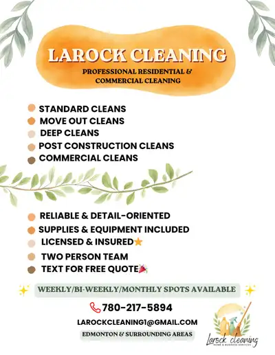 cleaning services//Edmonton&surounding areas, View more