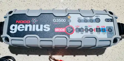 Works as it should no issues at all, can be tested before buying. The NOCO Genius G3500 is a 6V/12V...