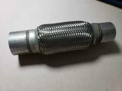 Exhaust flex pipe size 2 3/8 " id and 11 1/4 "long. New . 780 680 2901