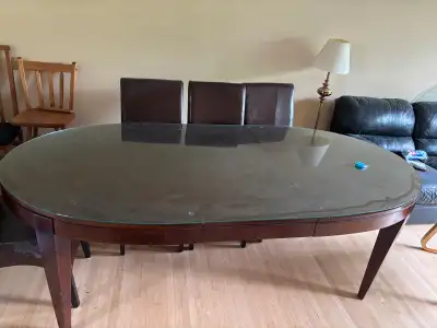 Dining table and chairs, View more