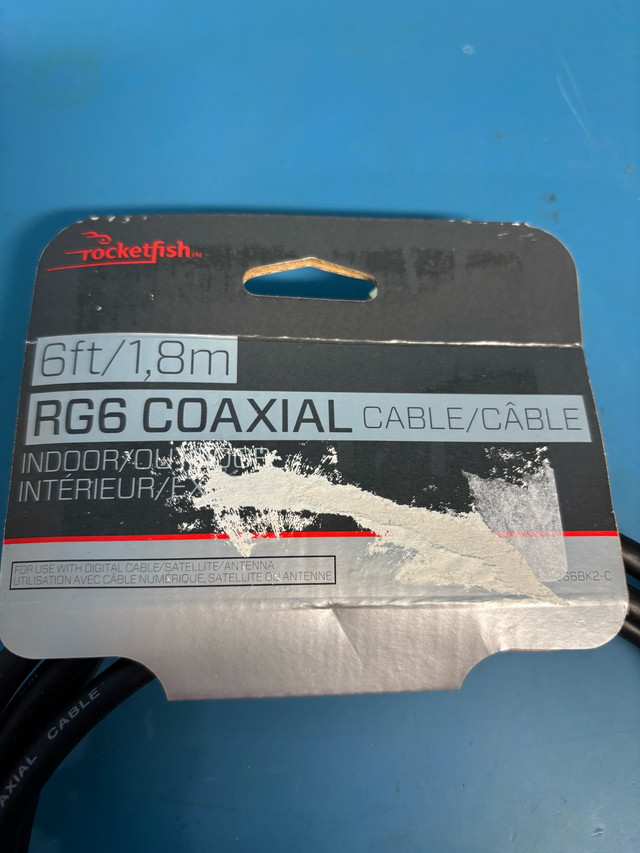 Rocketfish 1.83m (6 ft.) RG6 Coaxial Cable -  in General Electronics in Cambridge - Image 3