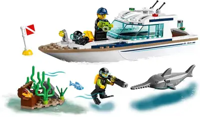 Lego city diving yacht, View more