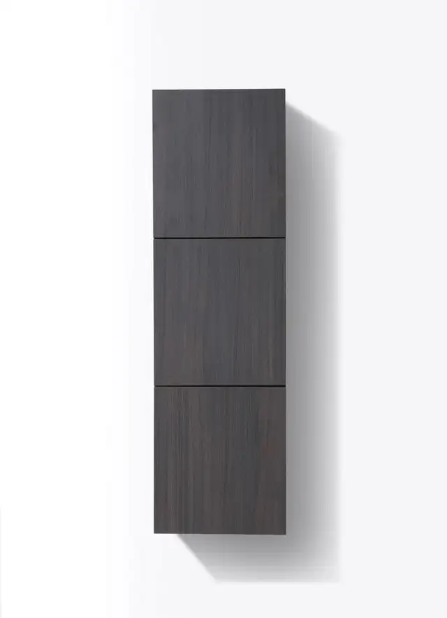 59" Grey Oak/Nature Wood Wall-Mounted Floating Bathroom Vanity S in Cabinets & Countertops in Calgary - Image 5