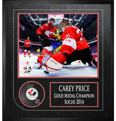 Team Canada/Carey Price Collectable - Framed Signed Game Puck, View more