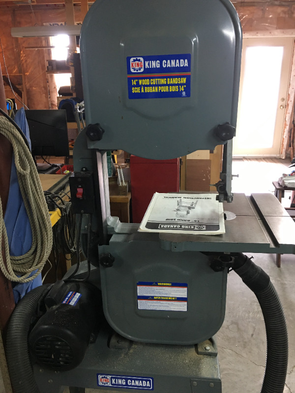 Price Reduced - KING WOOD CUTTING 14 inch Bandsaw in Power Tools in Belleville