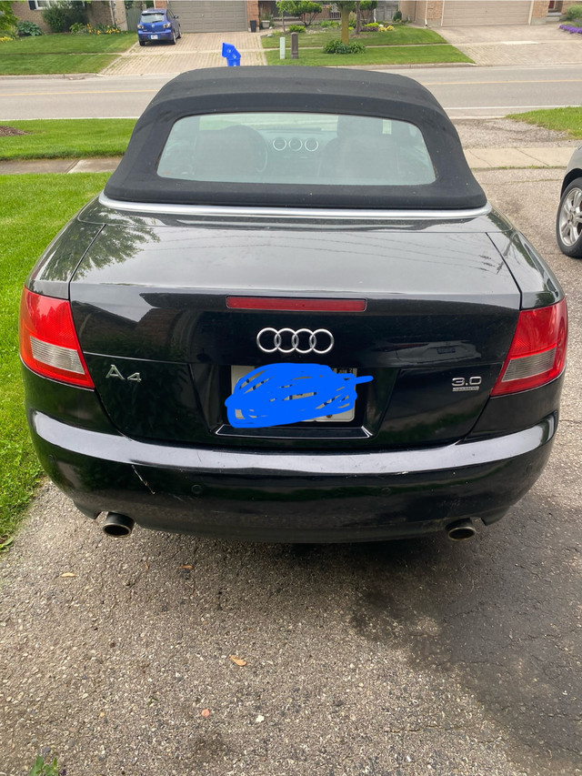2006 Audi A4 Quattro cabriolet V6 3.0 Red Leather in Cars & Trucks in Woodstock - Image 4