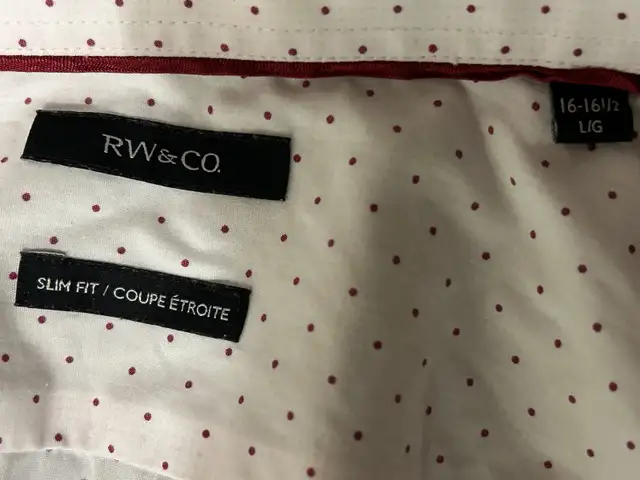 Men’s dress shirt $15 large 100% cotton slim fit shirt 16-16 1/2 in Men's in Mississauga / Peel Region - Image 6