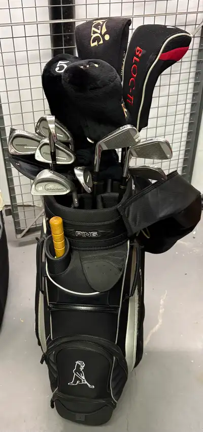 Like new ping golf bag full set Dynacraft cushion grip 5 drivers, View more
