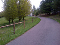 Farm fence, Post driving Horse Cattle Sheep Dog and Equestrian