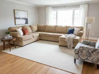 Oversized Ashley's Corduroy Sectional, View more