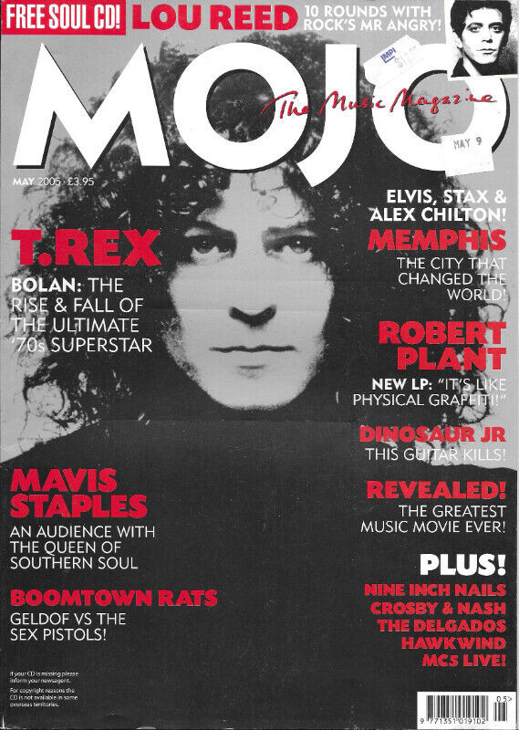 MOJO MAGAZINE May 2005 Iss #138 - MARC BOLAN (T.REX) - Lou Reed in Magazines in Ottawa
