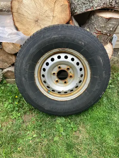 Winter studded tires. About half worn. Rims came off a 2019 ford ranger