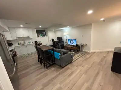 A beautifully finished, brand-new 850 sq. ft. one-bedroom, one-bathroom legal basement apartment is...