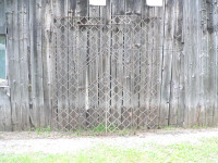 très beau cadre de porte en fer ornemental antique # 10570