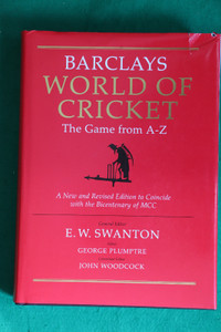 Barclays World of Cricket, The Game from A-Z, 724 pages, Book