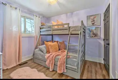 ADULTS AND KIDS WOODEN BUNK BED Twin Over Double , View more