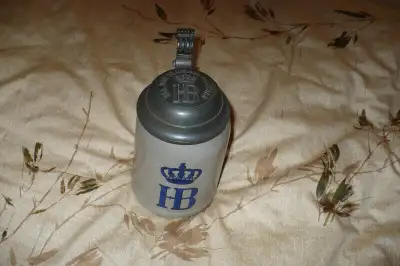 KGL Hofbrauhaus Munchen Germany Lidded Beer Stein with L Mory, View more