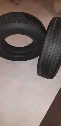 2 Michelin tires, used.