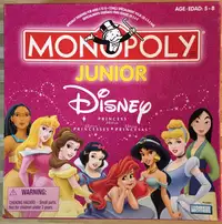 Monopoly junior Disney édition Princesses (âge: 5 à 8 ans)
