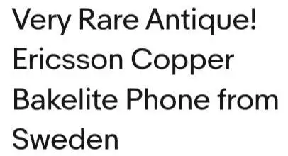 Vintage,Retro rotary phone, solid copper, backlite in Arts & Collectibles in Oakville / Halton Region - Image 5