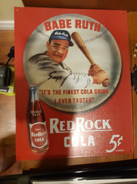 Babe Ruth metal sign