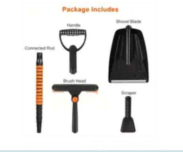 42'' Ice Scraper and Extendable Snow Brush Emergency Snow Shovel in Outdoor Tools & Storage in Mississauga / Peel Region - Image 5