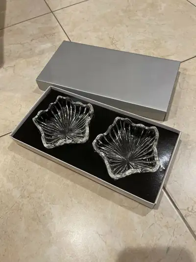 Set of 2 Mikasa crystal dishes, View more
