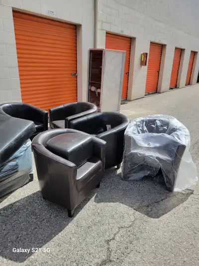 I have single couches, three-seater sofas, restaurant booths, a food warmer, an ice maker, and vario...
