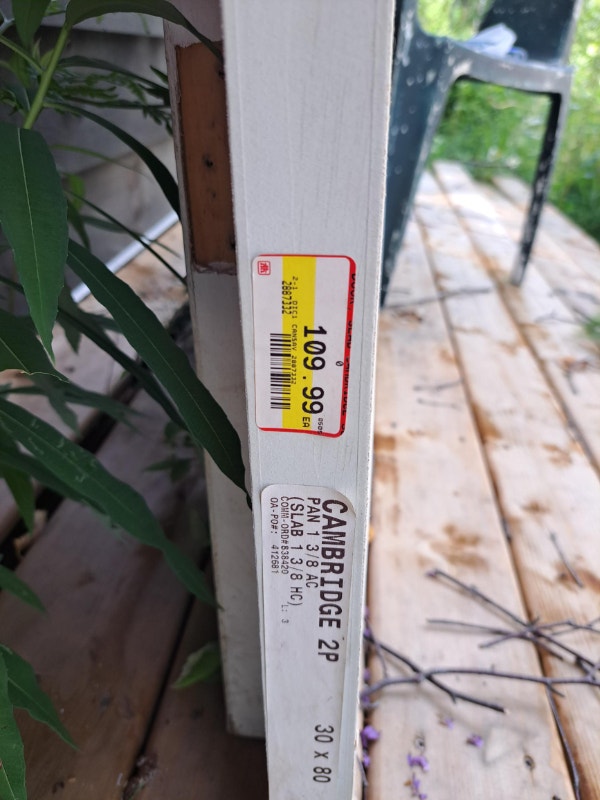 2 panel interior door slabs 30" x 80" 4 available Windows, Doors