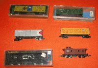 N Scale Trains CN Diesel #3905 + 5 Cars - All Run Great -