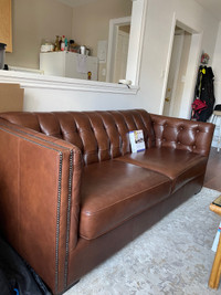 100% Genuine Leather Couch